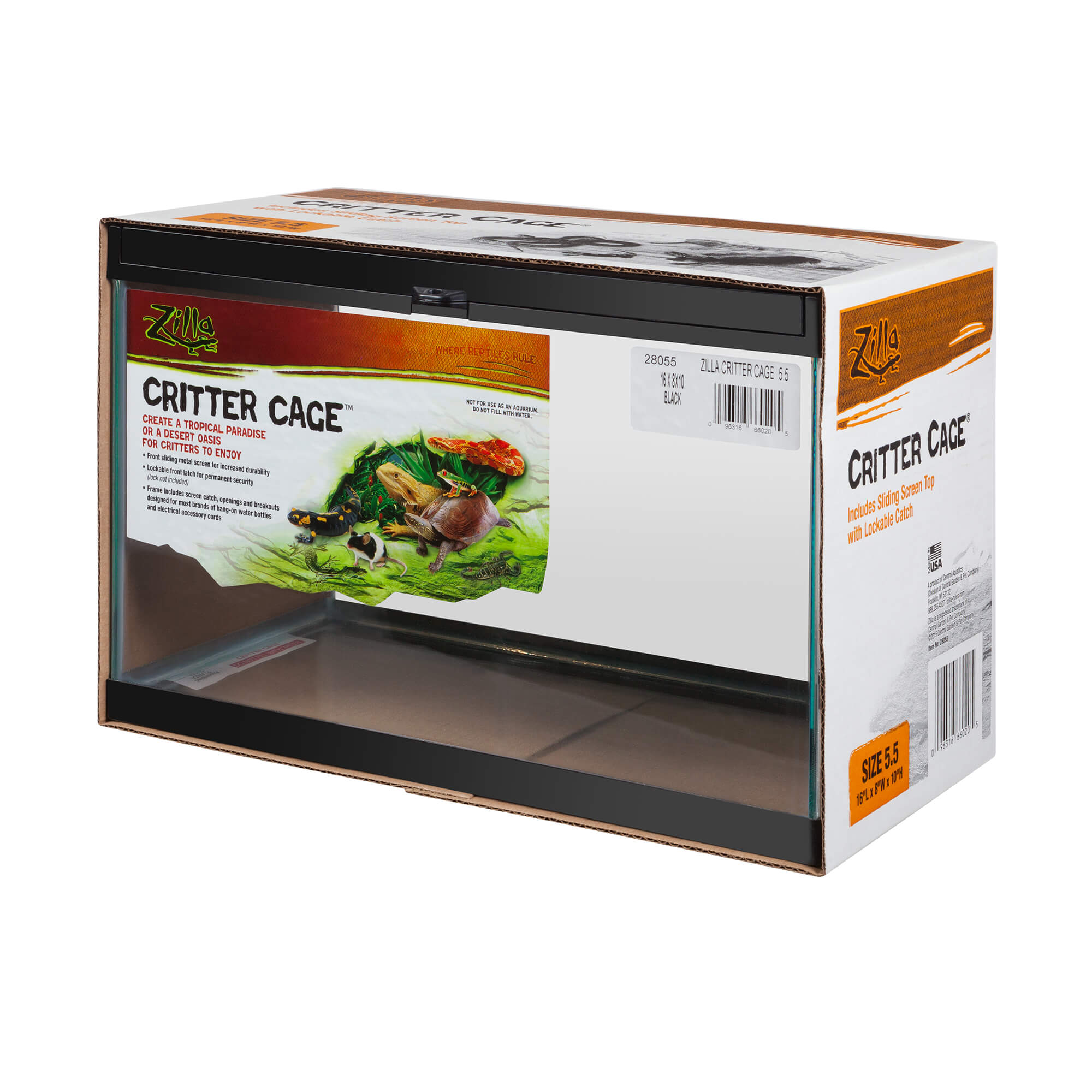 Zilla Critter Cage Terrarium 5.5